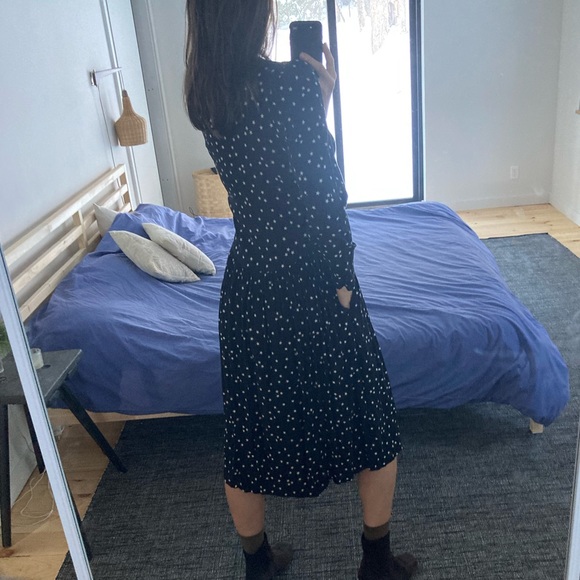 Vintage star print drop waist dress sz 4/6 - Picture 16 of 17